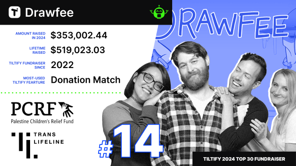 Drawfee's Tiltify Top Fundraiser image